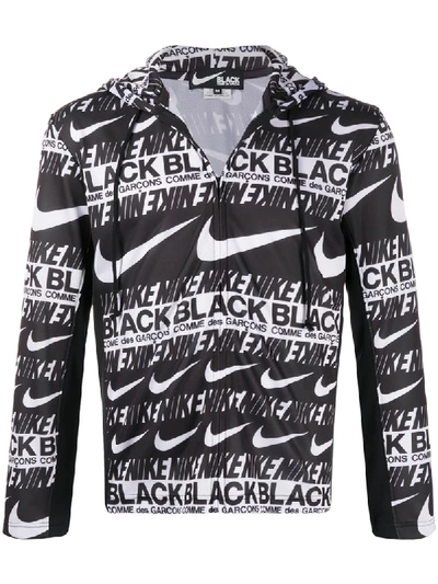 Shop Comme Des Garcons Black X Nike Short Lightweight Jacket In Black
