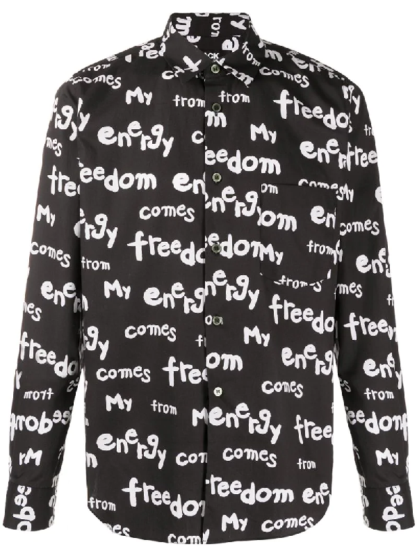 comme des garcons black long sleeve t shirt