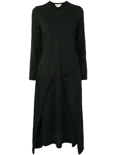 Shop Comme Des Garçons Double Sleeves Sweater Dress In Black