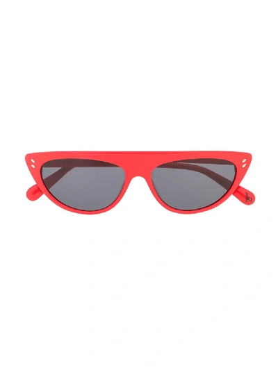 Shop Stella Mccartney Sk0057s Cat-eye Sunglasses In Red