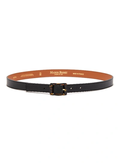 Shop Maison Boinet Nappa Leather Belt In Black