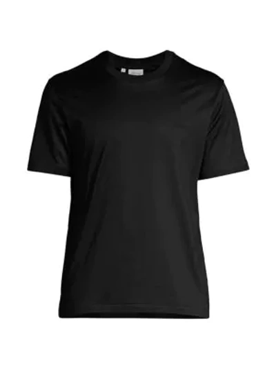 Shop Brioni Men's Cotton T-shirt In Black