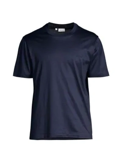 Shop Brioni Men's Cotton T-shirt In Navy