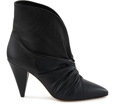 Shop Isabel Marant Lasteen Heeled Ankle Boots In Black