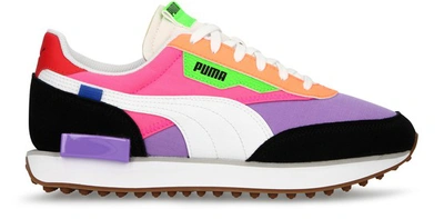 Shop Puma Rider Trainers In Luminous Purple Fluo Pink