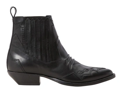 Shop Roseanna Tucson Leather Boots In Noir