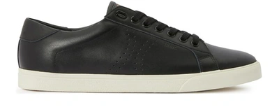 Shop Celine Triomphe Trainers In Black