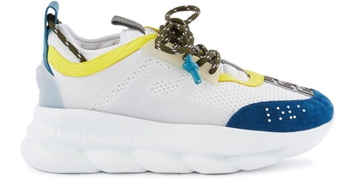 Shop Versace Chain Reaction Sneakers In Bianco Ottanio