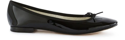Shop Repetto Cendrillon Ballet Flats With Leather Sole In Noir