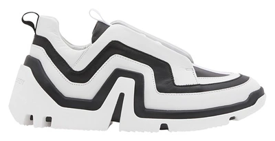 Shop Pierre Hardy Vibe Trainers In Calf Black-white