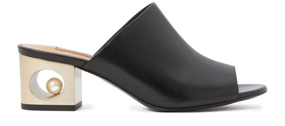 Shop Coliac Stacy Heeled Mules In Black