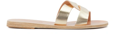 Shop Ancient Greek Sandals Desmos Sandals In Platinum