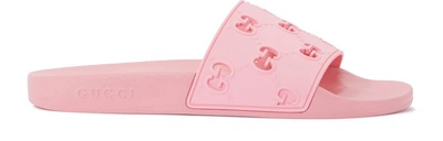 Shop Gucci Rubber Mules In Pink