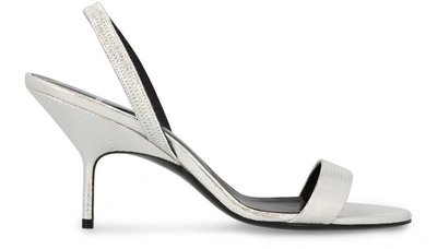 Shop Pierre Hardy Gala Sandals, 7cm Heel In Lamb Silver