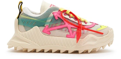 Shop Off-white Odsy-1000 Trainers In Cream Fuchsia