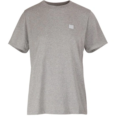 Shop Acne Studios Classic T-shirt In Light Grey Melange