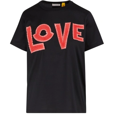 Shop Moncler Genius 2 Moncler 1952 - Love T-shirt In Black