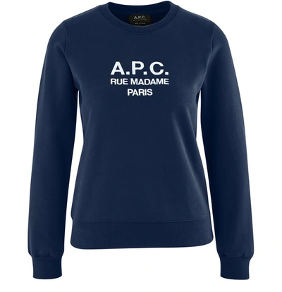 Shop A.p.c. Tina Sweatshirt In Marine