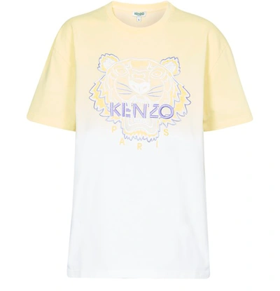 Shop Kenzo Tiger T-shirt In Biscuit