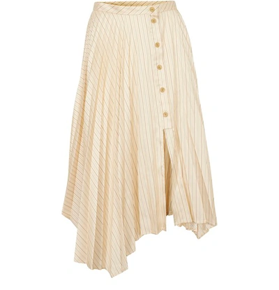 Shop Acne Studios Skirt In Cream Beige