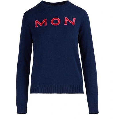 Shop Moncler Cashmere Sweater In Navy