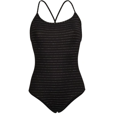 Shop Apc Goldie One-piece Swimsuit In Noir