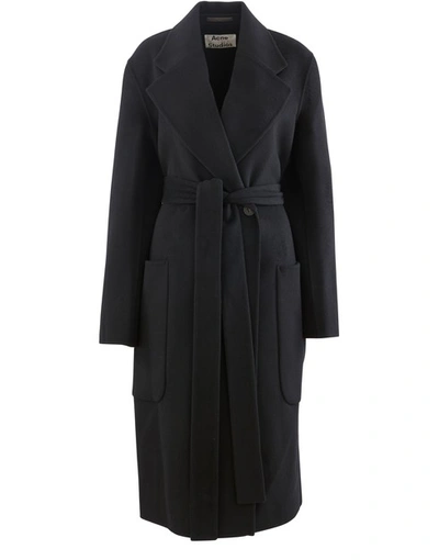 Shop Acne Studios Coat In Black