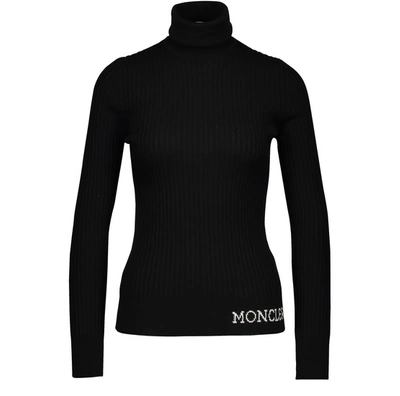 Shop Moncler Wool Jumper In Black