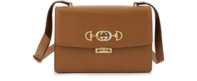 Shop Gucci Zumi Shoulder Bag In Beige