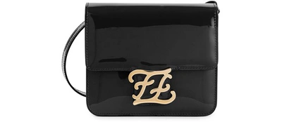 Shop Fendi Karligraphy Cross Body Bag In Nero