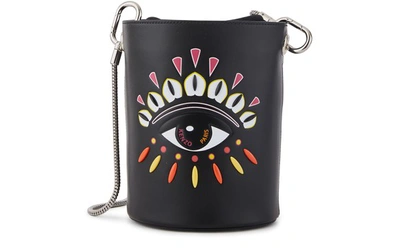 Shop Kenzo Eye Mini Bucket Bag In Noir