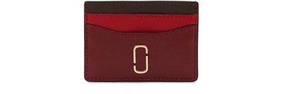 Shop Marc Jacobs Snapshot Card Case In Cranberry Multi