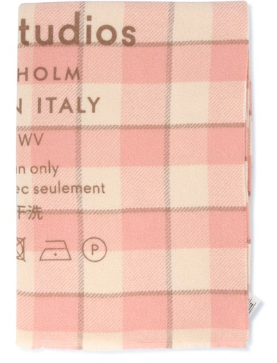 Shop Acne Studios Cassiar Scarf In Wheat Beige/pink