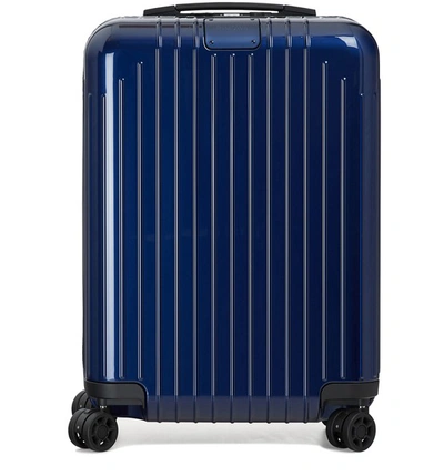Shop Rimowa Essential Lite Cabin S Luggage In Blue Gloss
