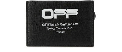Shop Off-white Off Card Holder In Black White