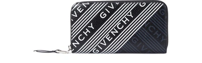 Shop Givenchy Emblem Large Wallet In Noir