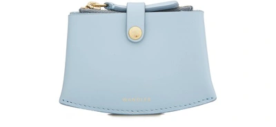 Shop Wandler Corsa Card Holder In Milky Blue