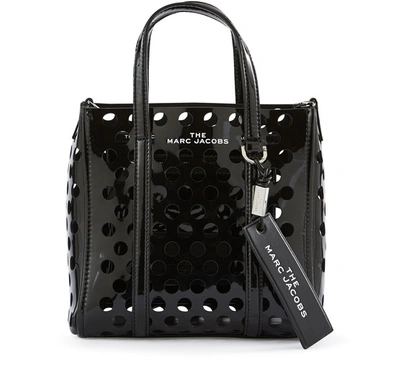 Shop Marc Jacobs The Tag Tote 21 Handbag In Black