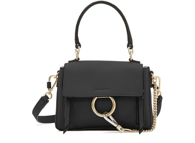 Shop Chloé Mini Faye Day Bag In Black