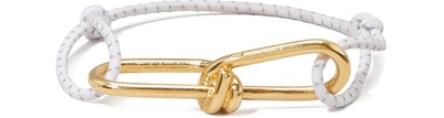 Shop Annelise Michelson Wire Cord Bracelet In White-gold