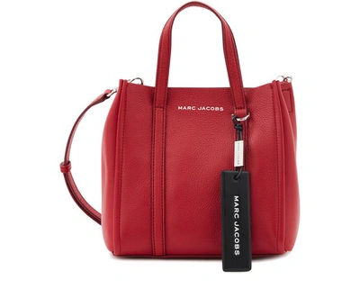 Shop Marc Jacobs "the Tag Tote 27" Bag In Cranberry
