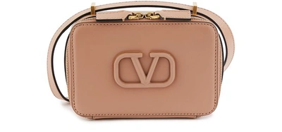 Shop Valentino Small Vsling Bag In Rose Cannelle