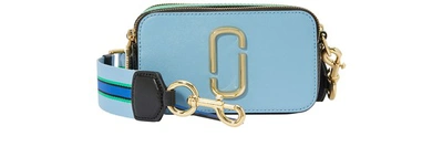 Shop Marc Jacobs Snapshot Crossbody Bag In Misty Blue Multi