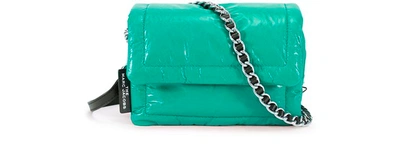 Shop Marc Jacobs The Mini Pillow Shoulder Bag In Emerald