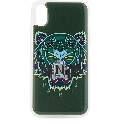 Shop Kenzo Tiger 3d X Iphone Case In Green