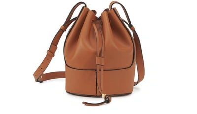 Shop Loewe Balloon Small Bag In Tan