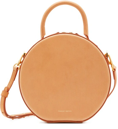 Shop Mansur Gavriel Circle Crossbody Bag In Cammello