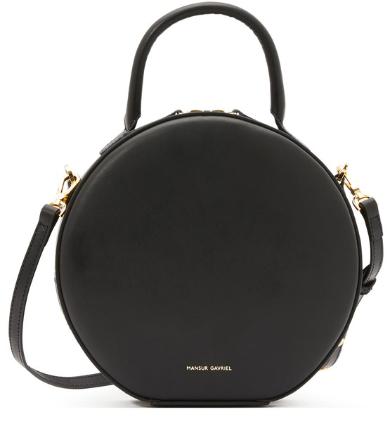 black circle cross body bag