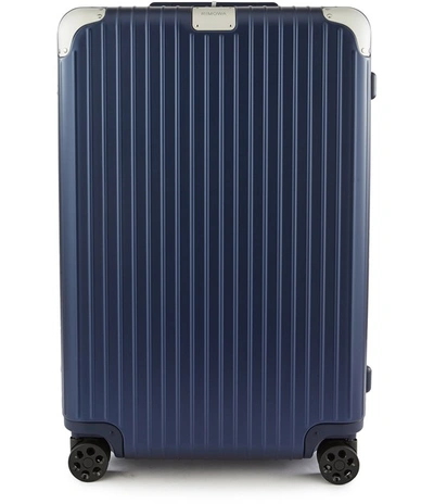 Shop Rimowa Hybrid Check-in M Luggage In Matte Blue