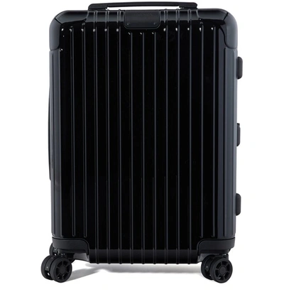 Shop Rimowa Essential Cabin S Luggage In Black Gloss